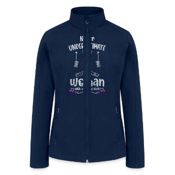 Ice Hockey Player Training - Women’s Soft Shell Jacket - navy - Front