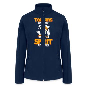 Bird Parrot Amazon Jungle - Women’s Soft Shell Jacket - navy - Front