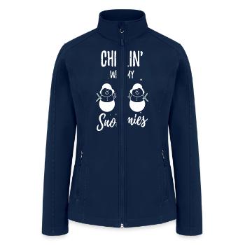 Christmas Loading - Women’s Soft Shell Jacket - navy - Front