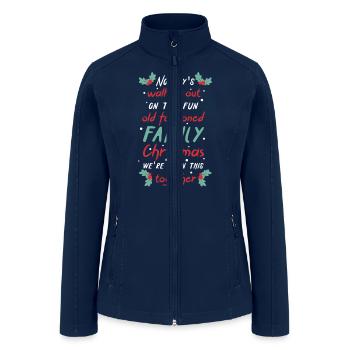 Christmas Family - Women’s Soft Shell Jacket - navy - Front
