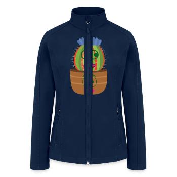 Cactus Face - Women’s Soft Shell Jacket - navy - Front