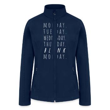 Monday Tuesday Blink - Women’s Soft Shell Jacket - navy - Front
