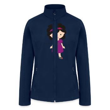 doll | best design | pretty doll | cute | paradise - Women’s Soft Shell Jacket - navy - Front