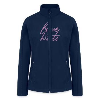 Hurt Funny Love Pain Cute Quote Sad Humor Broken - Women’s Soft Shell Jacket - navy - Front