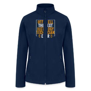 Offi-Cell the Best Histology Technician Ever - Women’s Soft Shell Jacket - navy - Front