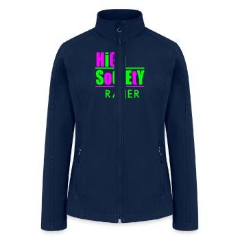 High society raver - Women’s Soft Shell Jacket - navy - Front