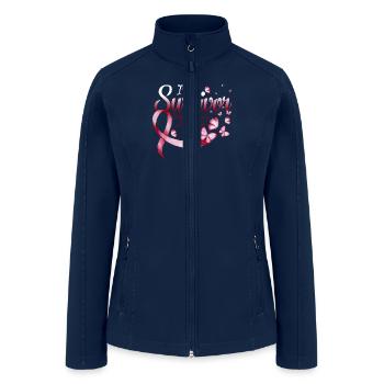 I'm A Survivor Sickle Cell Anemia Awareness - Women’s Soft Shell Jacket - navy - Front
