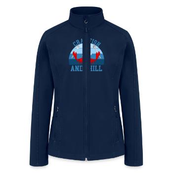 Crawfish And Chill - Women’s Soft Shell Jacket - navy - Front