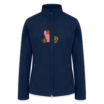 Chill Vibes - Women’s Soft Shell Jacket - navy - Front