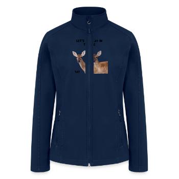 Risky Deer - Women’s Soft Shell Jacket - navy - Front