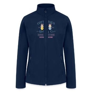 Cotton Tails Est.1928 Delivery Co Delivering - Women’s Soft Shell Jacket - navy - Front
