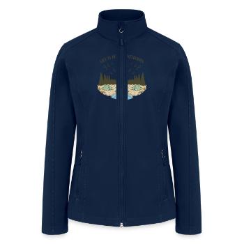 Life is Better Outdoors - Women’s Soft Shell Jacket - navy - Front