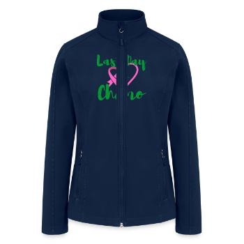 Last Day of Chemo - Breast Cancer T-Shirt & Gifts - Women’s Soft Shell Jacket - navy - Front