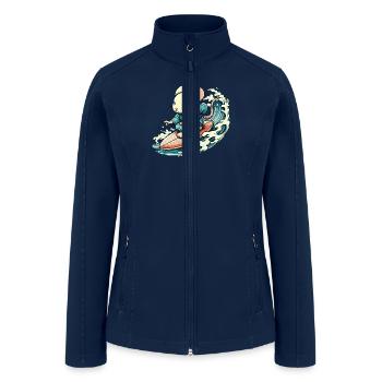 Surfing mouse - Women’s Soft Shell Jacket - navy - Front