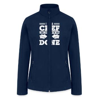 Chef Cooking Meals Culinary Cooks Baking - Women’s Soft Shell Jacket - navy - Front