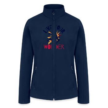 Punk: Live your wonder - Women’s Soft Shell Jacket - navy - Front