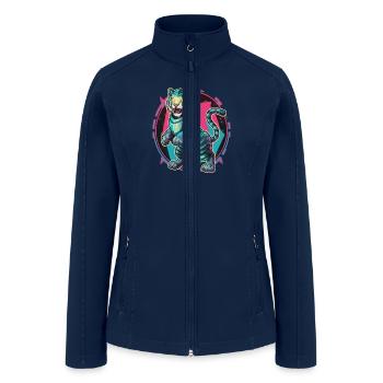 alien tiger - Women’s Soft Shell Jacket - navy - Front