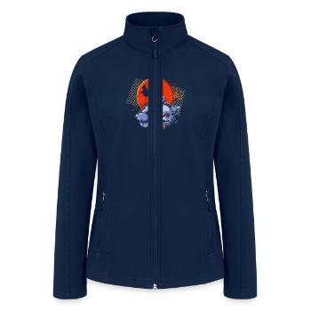Black Witch Cat - Women’s Soft Shell Jacket - navy - Front