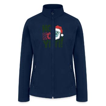 Ho Ho Yeti - Festive Christmas Yeti - Women’s Soft Shell Jacket - navy - Front