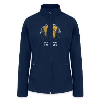 motivational quotes - Women’s Soft Shell Jacket - navy - Front