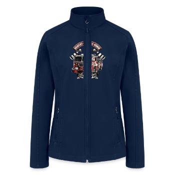 Bravery Courage Honor Firefighter - Women’s Soft Shell Jacket - navy - Front