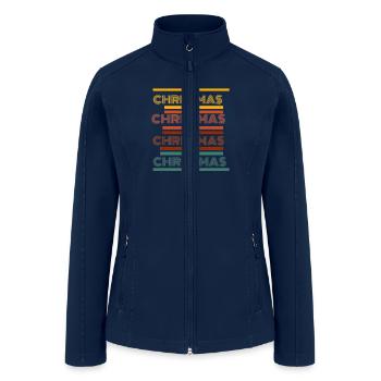 Christmas Christmas . - Women’s Soft Shell Jacket - navy - Front