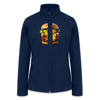 Burger Lover - Women’s Soft Shell Jacket - navy - Front