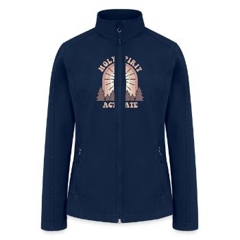 Holy Spirit Activate - Women’s Soft Shell Jacket - navy - Front
