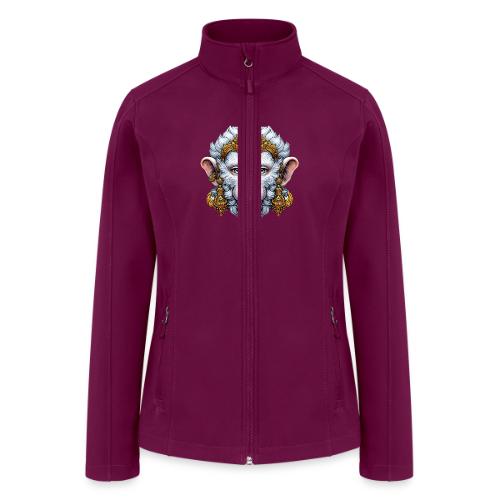 Thai Hanuman Monkey Deity Mask - Women’s Soft Shell Jacket