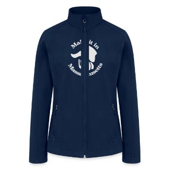 Make it in Massachusetts - Women’s Soft Shell Jacket - navy - Front