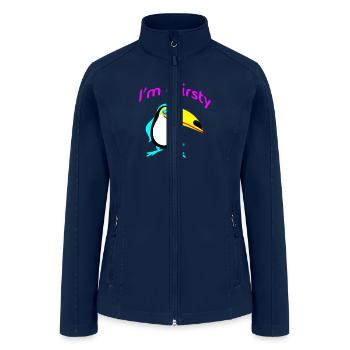 Thirsty Toucan Delight - Women’s Soft Shell Jacket - navy - Front