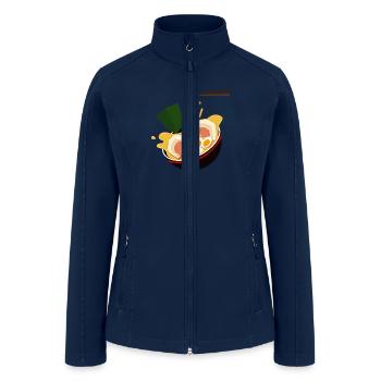 Japanses Ramen Noodles Bowl Ramen Bowl Restaurant - Women’s Soft Shell Jacket - navy - Front