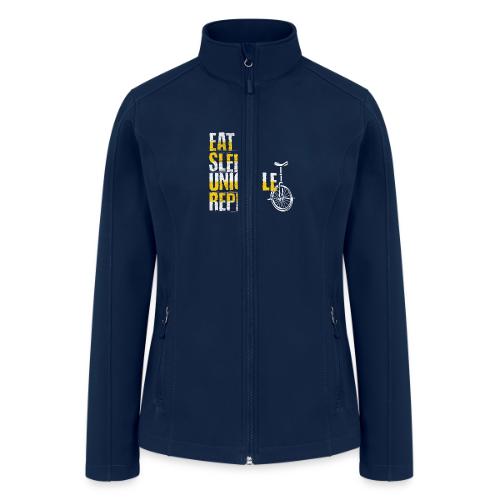 Eat Sleep Unicycle Repeat - Women’s Soft Shell Jacket