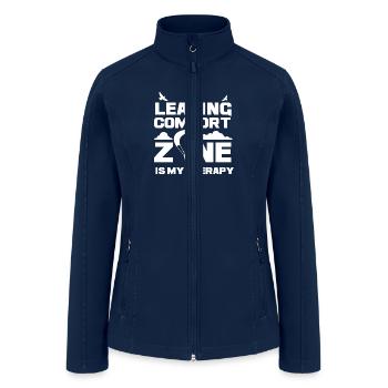 Leaving Comfort Zone - Women’s Soft Shell Jacket - navy - Front