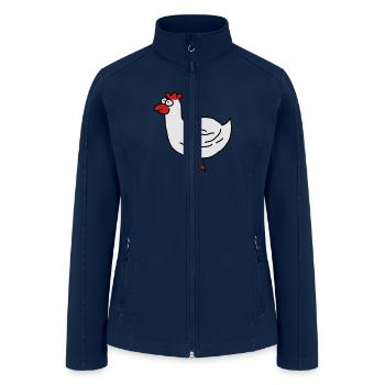 Chicken - Women’s Soft Shell Jacket - navy - Front