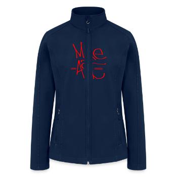 make art - Women’s Soft Shell Jacket - navy - Front