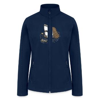 The Mullet Shark - Women’s Soft Shell Jacket - navy - Front