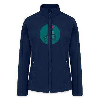The Zombie Shark - Women’s Soft Shell Jacket - navy - Front