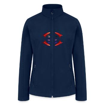 Content Creators T-Shirts And Accessories Shop Now - Women’s Soft Shell Jacket - navy - Front