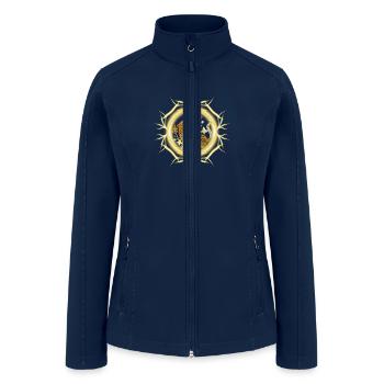 Tiger Year Emblem - Women’s Soft Shell Jacket - navy - Front