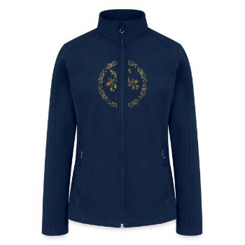 Tree Bonsai gold - Women’s Soft Shell Jacket - navy - Front