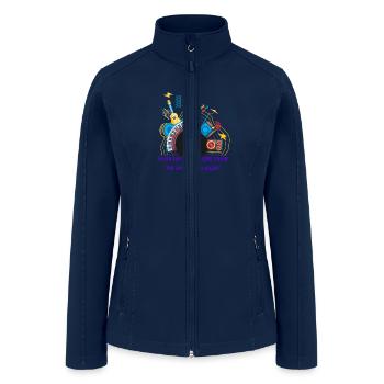 Happy new year music - Women’s Soft Shell Jacket - navy - Front
