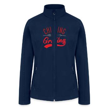 Chilling And Grilling - Women’s Soft Shell Jacket - navy - Front