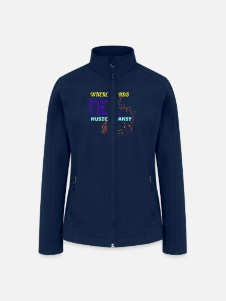fl music - Women’s Soft Shell Jacket - navy