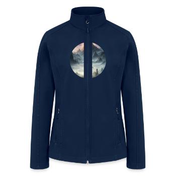 Mystical Fantasy Landscape - Women’s Soft Shell Jacket - navy - Front