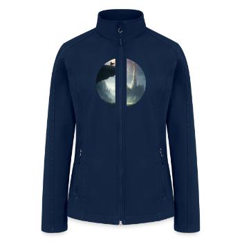 Mystical Character Landscape - Women’s Soft Shell Jacket - navy - Front