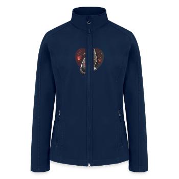 Cute Valentines Day Gift Funny - Women’s Soft Shell Jacket - navy - Front