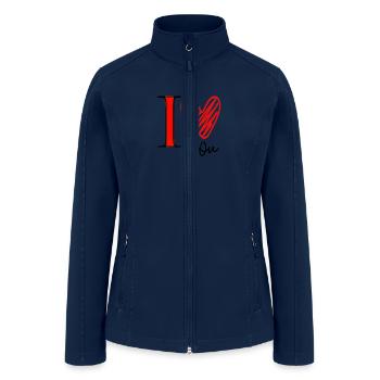 I love you - Women’s Soft Shell Jacket - navy - Front