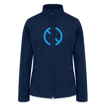 Logo disign - Women’s Soft Shell Jacket - navy - Front