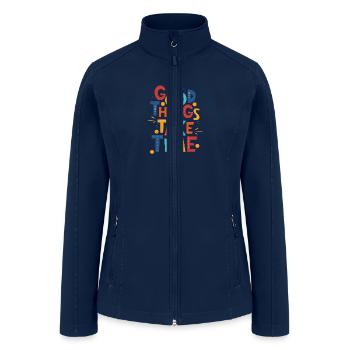 Motivational quotes - Women’s Soft Shell Jacket - navy - Front